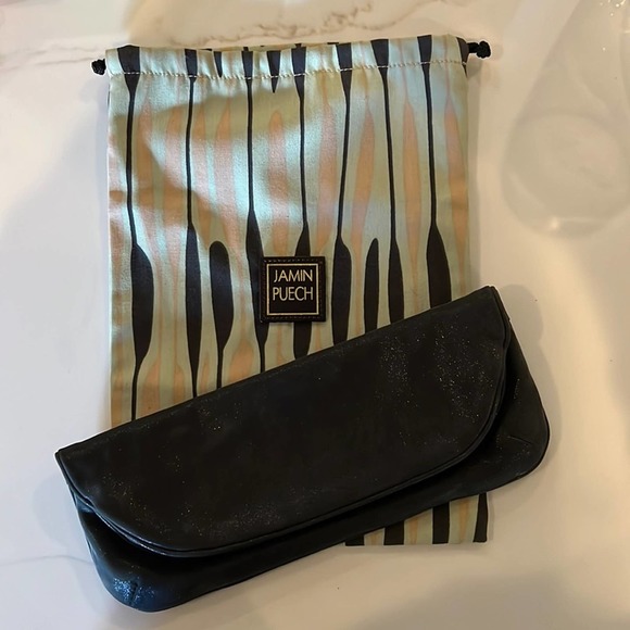 Jamin Puech French Designer Leather Clutch Evening Bag with Dust Bag - Picture 4 of 9